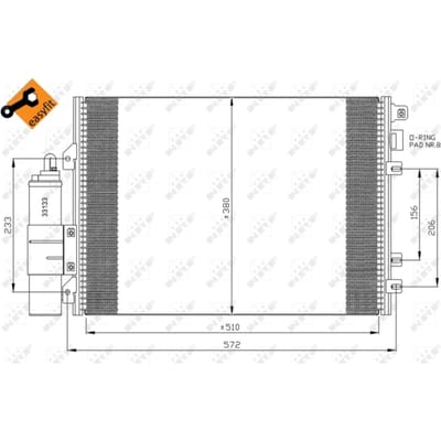 Condensor, airconditioning NRF 35967