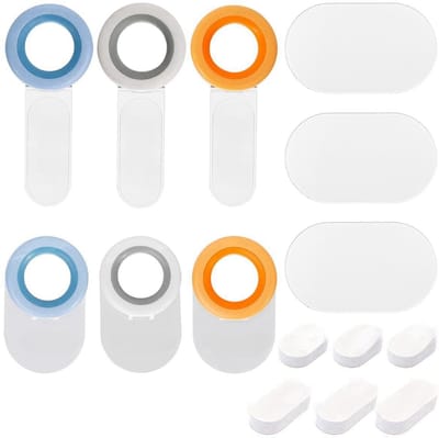 Allecto - Toilet Seat Handgrepen Set - 6 Stuks - Duurzaam en Gebruiksvriendelijk - Handgrepen voor Toilet - Gemakkelijk te Installeren - Geschikt v...