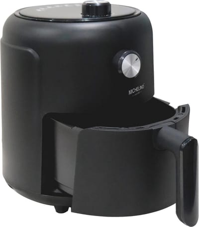 Michelino Airfryer 2,6 Liter – Heteluchtfriteuse – Oliearme Friteuse – Mini Airfryer – 1000W – Instelbare Temperatuur 80-200°C – Zwar