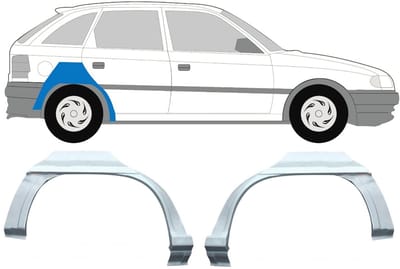 Reparatiepaneel achterspatbord voor Opel Astra F 1991-2002 / Links + Rechts