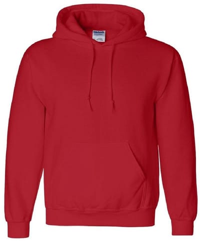 Gildan Zwaargewicht DryBlend Adult Unisex Hooded Sweatshirt Top / Hoodie (13 kleuren) (Rood)