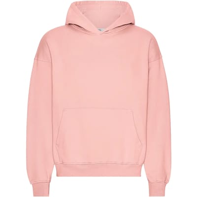 Oversized sweatshirt met capuchon Colorful Standard Organic Bright Coral