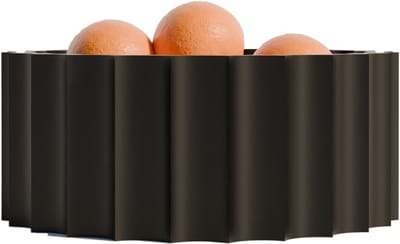 Fiastra Trivela fruitschaal - fruitmand - schaal - zwart - 30 x 30 cm