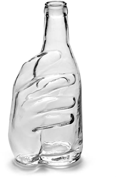 Serax Wouters & Hendrix Les Objets Mouleversants Edward fles 10x10.7cm H25.5 transparant