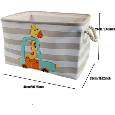 Baby Wasmand Schattige Dinosaurus Opvouwbare Speelgoed Opbergemmer Picknick Vuile Kleding Mand Doos Organizer Cartoon Dier gray