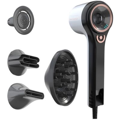 Genius High-Speed föhn Hair D7, 5-delige set met geuropzetstuk