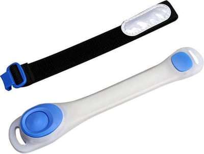 Hardloop verlichting voor arm en been - Blauw