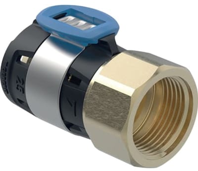 Geberit FlowFit schroefbus BI siliciumbrons d16-Rp3/8