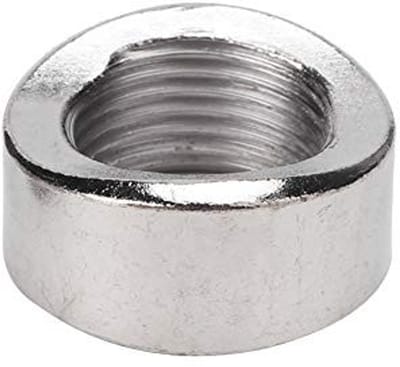 Dailygoods- Zuurstofsensor - Gekerfde Moer - 2 Stuks - M18 - Roestvrij Staal - Hoogwaardige Kwaliteit