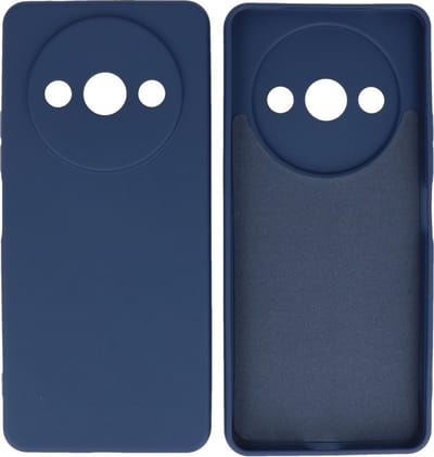 Hoesje Geschikt voor de Xiaomi Redmi A3 - Fashion Backcover Hoesje - Colorful Telefoonhoesje - Navy