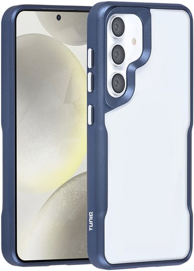 TUNIQ telefoonhoesje voor Samsung Galaxy S24 - Siliconen backcover - Donkerblauw