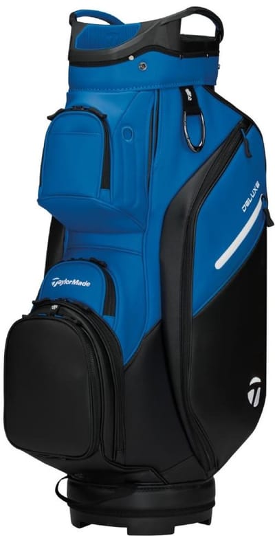 TaylorMade DeLuxe Cartbag 2026 - Zwart Blauw