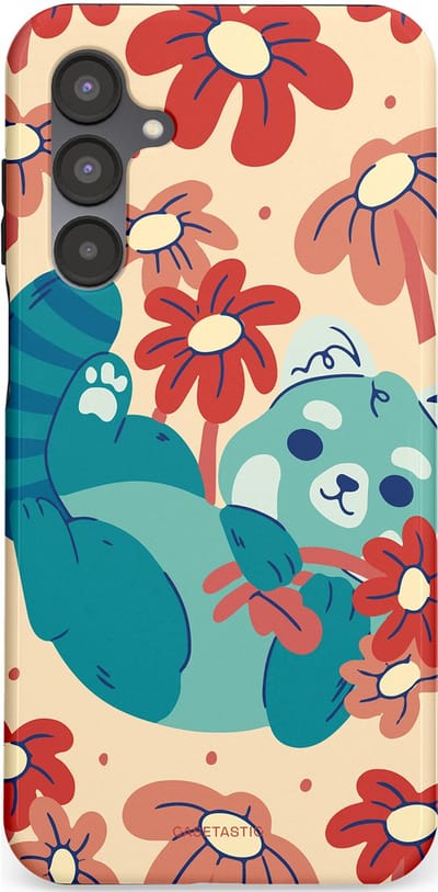 Casetastic Hoesje Geschikt voor Samsung A16 - Stijlvolle Beschermende Duo-layer Case - Rode panda knuffels
