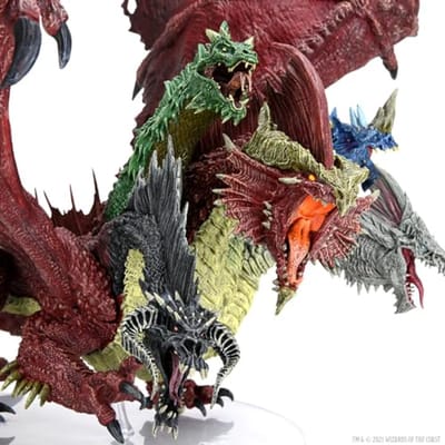 Draken Miniaturen - Gigantische Tiamat - Spel Speelgoed - Voorgeschilderd - Meer dan 36 inch - Multicolor