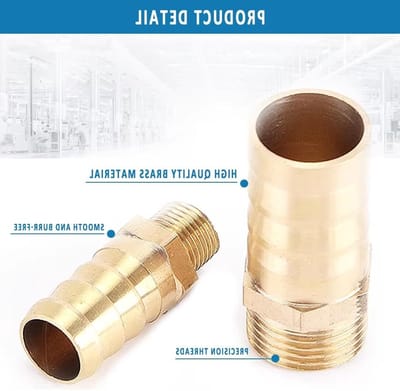 1 Inch Mannetje Draad Tube Fitting - 25mm Barb Slang Aansluitingen voor Vijver, Zwembad en Tuinslangen (Verpakking van 2)