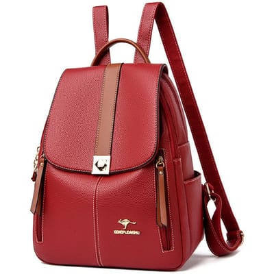 Rugzak Zacht Leer Dames Koreaanse Stijl Mode Casual Zomer Kleine Rugzak Student Eenvoudige Schooltas Nieuwe Stijl brown