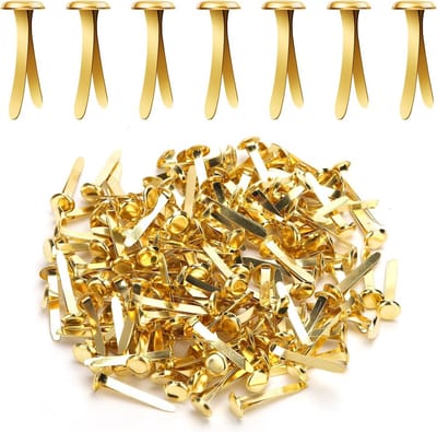 150 Stuks Kleine Metalen Nietjes voor Handwerk en Scrapbooks - 8x25mm