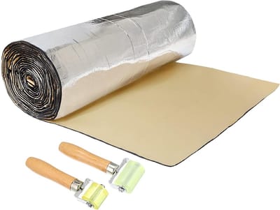 Warmte isolatiesticker auto - Geluidsisolatie mat - Comfort verbeteren - Waterdicht en vuurvast - 152 x 100 cm - Aluminium