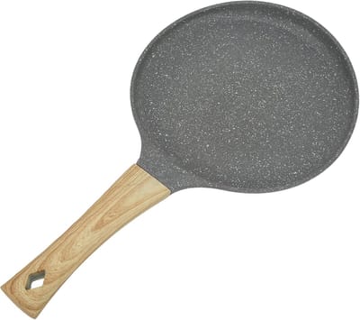 Koekenpan - Pannenkoekpan - Ontbijt Maken - Antiaanbaklaag - 20 cm - Zwart