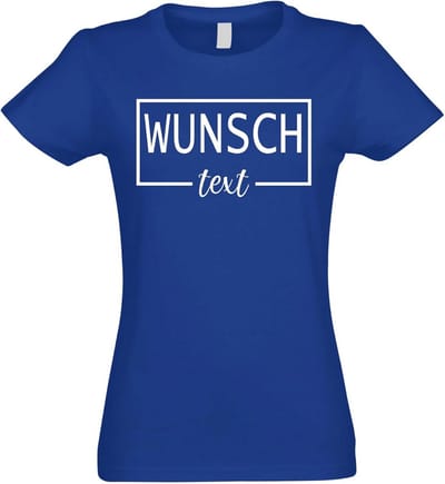 Bedrukt T-shirt met Eigen Tekst of Naam voor Dames en Heren