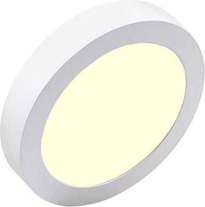 LED Downlight Pro - Igia - Opbouw Rond 18W - Warm Wit 3000K - Mat Wit - Ø227mm