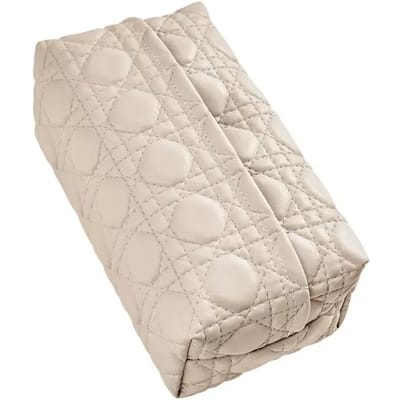 Lederen Tissuebox Crème Stijl Tissuebox Woonkamer High-end Lichte Luxe Slaapkamer Salontafel Papierlade Tissue Opbergdoos