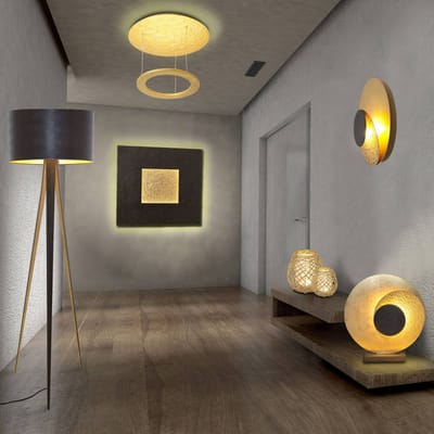 Holländer LED wandlamp La Bocca, goud-zwart