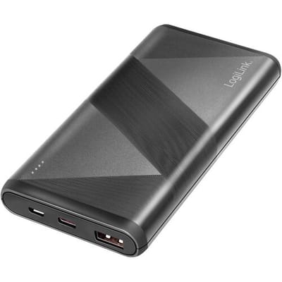 LogiLink PA0275 Accupack 10000 mAh Quick Charge 3.0, Fast Charge, USB PD 2.0 LiPo Zwart