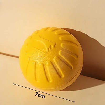 Hondenspeelgoed Grote Hond Interactieve Ring Golden Retriever Labrador Ring Hondenbal Tanden Slijpen Bijtbestendig Hond Verveling Verlichtend Speelgoed Toy ball geel