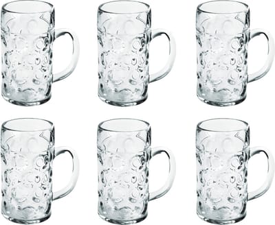 Bierpullen/bierglazen - 8x - halve liter/50 cl/500 ml - onbreekbaar kunststof - 0,5 liter pullen - Bierfeest/Oktoberfest pul