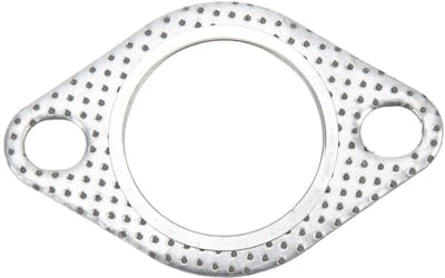 Dailygoods- Uitlaatflens Universele 2-Gats - Stalen Afdichting - 1,75 Inch/45mm - Turbovoertuig - Geperforeerd Staal - Trillingsbestendig - Uitlaatafdichting