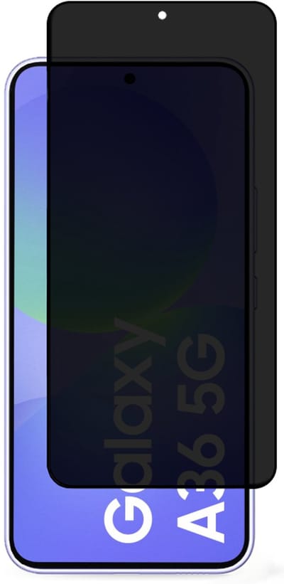 Privacy Screenprotector Geschikt Voor Samsung A36 - Volledige Beschermglas - PREMIUM Tempered Glass - 1 stuk