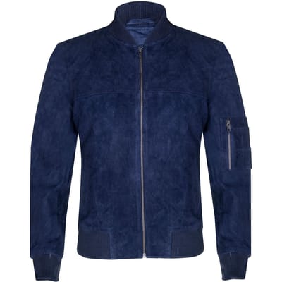 Suède truckershirt denim leren jack
