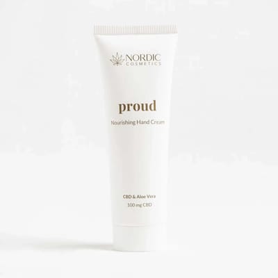 Nordic Cosmetics© - Handcrème met CBD 50ml - 100mg CBD & Aloë Vera - Hydraterend voor Droge Handen - Vegan & Cruelty-Free