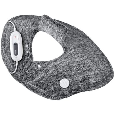 Sanitas SHK50 Elektrisch Nek en Schouders Kussen - Schouderverwarmingskussen - SHK 50 - Nekverwarming - Snelverwarming - Antraciet - Warmtekussen - Heating Pad