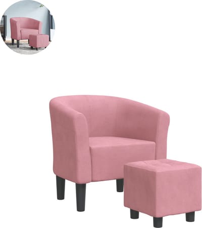 Fauteuil - Relaxzetel - Relaxstoel - Relaxfauteuil - Stoel - Voor één Persoon - Roze