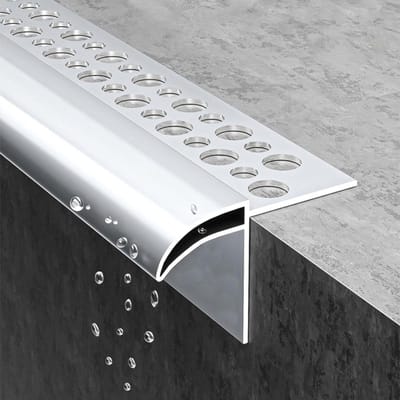 Aluminium Dakgoot - Waterafvoer Strip - Muur Beschermen - Eendensnavel Rand - 1.5 Meter - Aluminium
