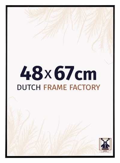 Fotolijst 48x67 cm - Kunststof - Zwart Hoogglans - Easy