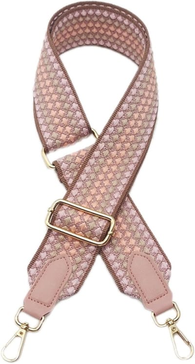 Verstelbare Schouderband voor Tas 80-100 cm, 5 cm Breed, Vervangende Band voor Crossbody en DIY Accessoires (Roze)