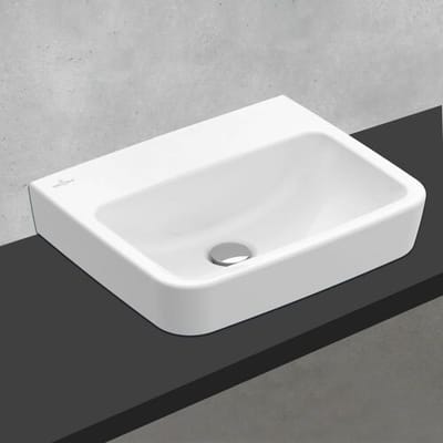 Villeroy & Boch O.novo countertop hand wash basin 45 x 37 cm without overflow, without tap hole 43444F01