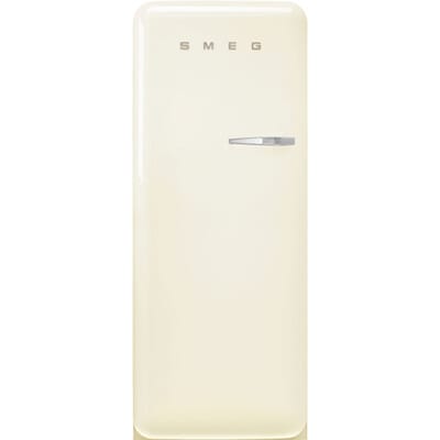 SMEG Koelkast Retro Vrijstaande ijskast Koelkast, Jaren 50, Enkeldeurs, Vrijstaand , Positie scharnier: Links, Crème