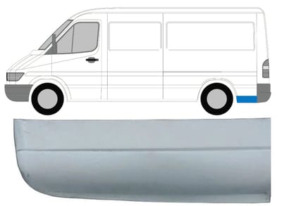 Reparatiepaneel achterspatbord voor Mercedes Sprinter 1995-2006 / Links