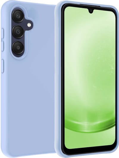 Hoesje Geschikt voor Samsung Galaxy A25 - Sterk & Shockproof - Hoes Cover - Siliconen Case - Lichtblauw