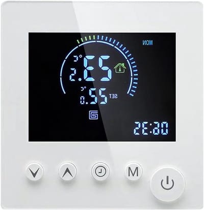 Kamerthermostaat - Slimme Thermostaat - Energie Besparen - 5+2 Programmeerbaar - 0-50 °C - Wit