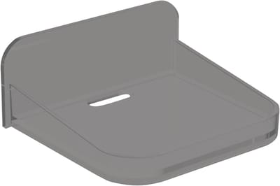 Wandhouder Camera - Zwevend Acrylrek - Veilige Bevestiging - Zonder Boren - 12 x 10 x 5 cm - Transparant Grijs