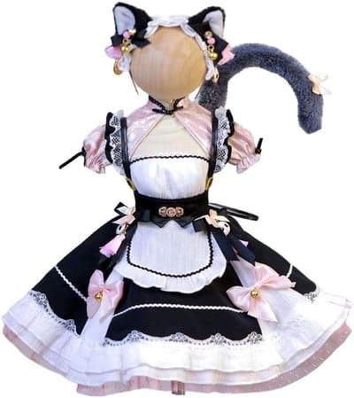 Poppenkleding 1/3 - Kleding Set - Poppen Aankleden - Fijne Afwerking - 1/3 Schaal - Wit