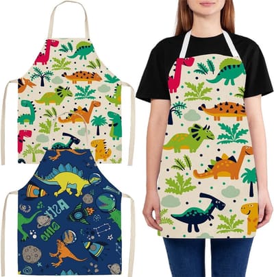 Kinderen Schort Set van 2, Koken en Schilderen Schorten voor Kinderen, Witte Kinderschorten, Maat S