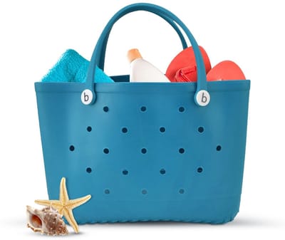 Dailygoods- Draagtas Waterdicht - Rubber - Wasbaar - Outdoor - Sporthandtas - Voor Strand/Boot/ zwembad - Strandtas