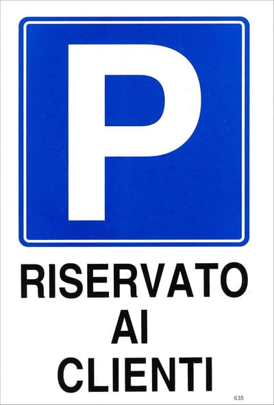 Parkeerplaatsbord Klantenservice Kunststof Gecoat 20x30 cm