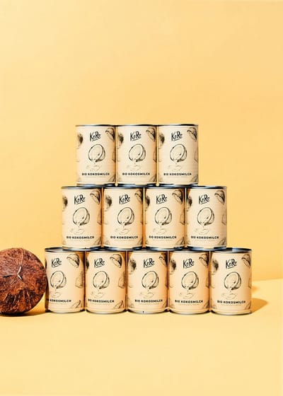 KoRo | Bio kokosmelk met verminderd vetgehalte 12 x 400 ml